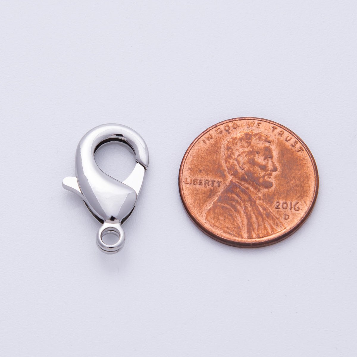 Silver 19mm Minimalist Lobster Clasps Claw Closure Findings | Z - A1676 - DLUXCA
