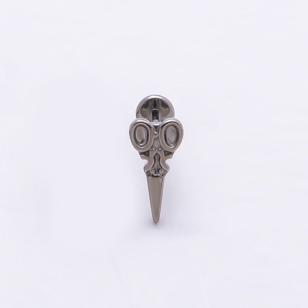 Stainless Steel 10mm Hair Scissors Single Cartilage Piercing Flat Back Stud in Gold & Silver | Findings-00220 Findings-00221 - DLUXCA
