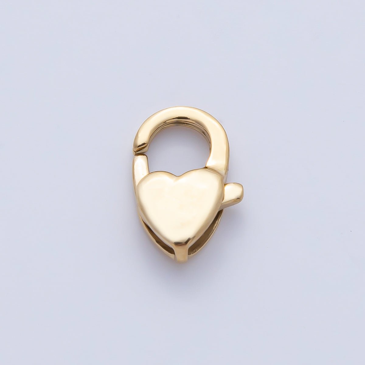 Stainless Steel 12mm Heart Lobster Claw Clasps Closure Finding | Z1620 - DLUXCA
