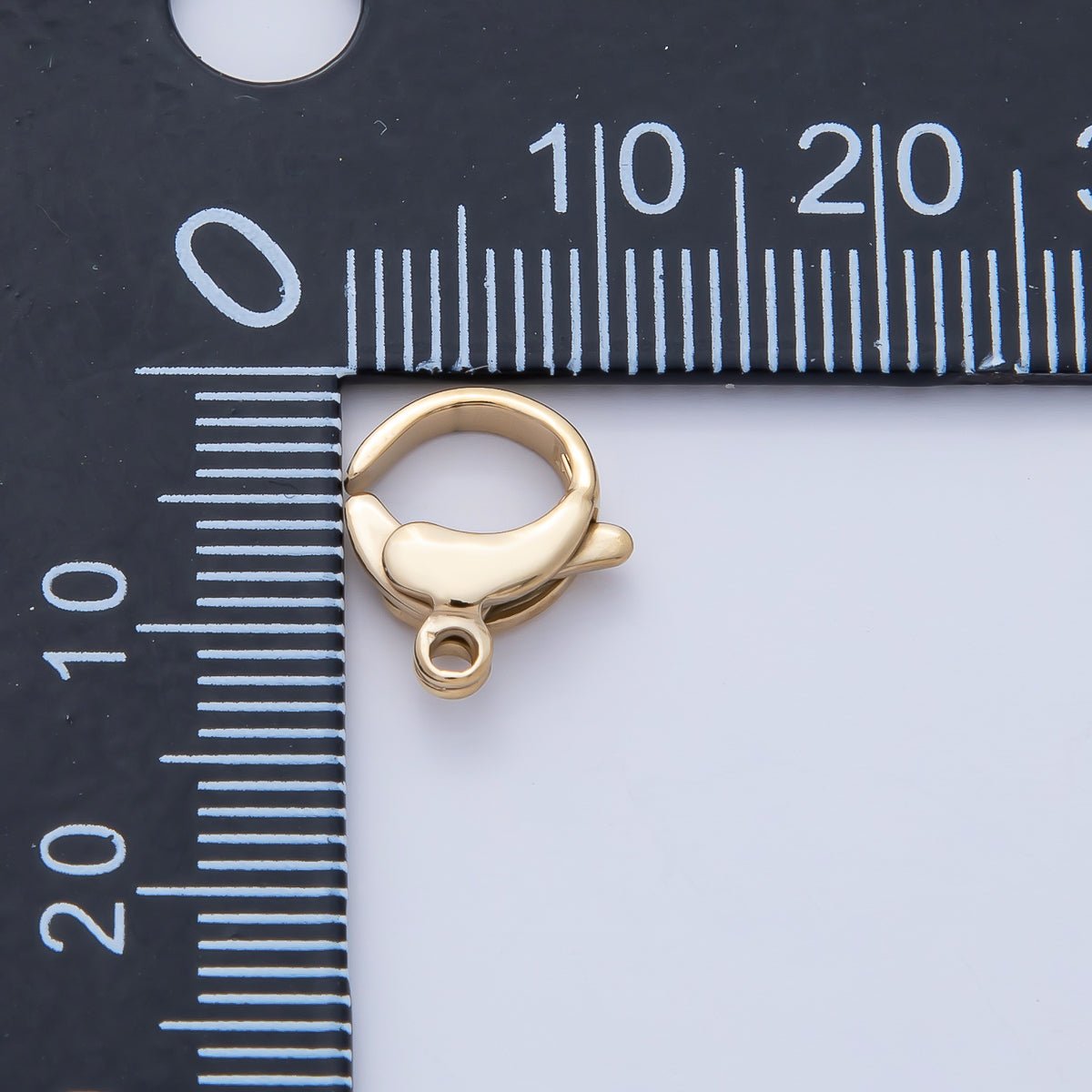 Stainless Steel 12mm Round Lobster Claw Clasps Closure Finding | Z1624 - DLUXCA