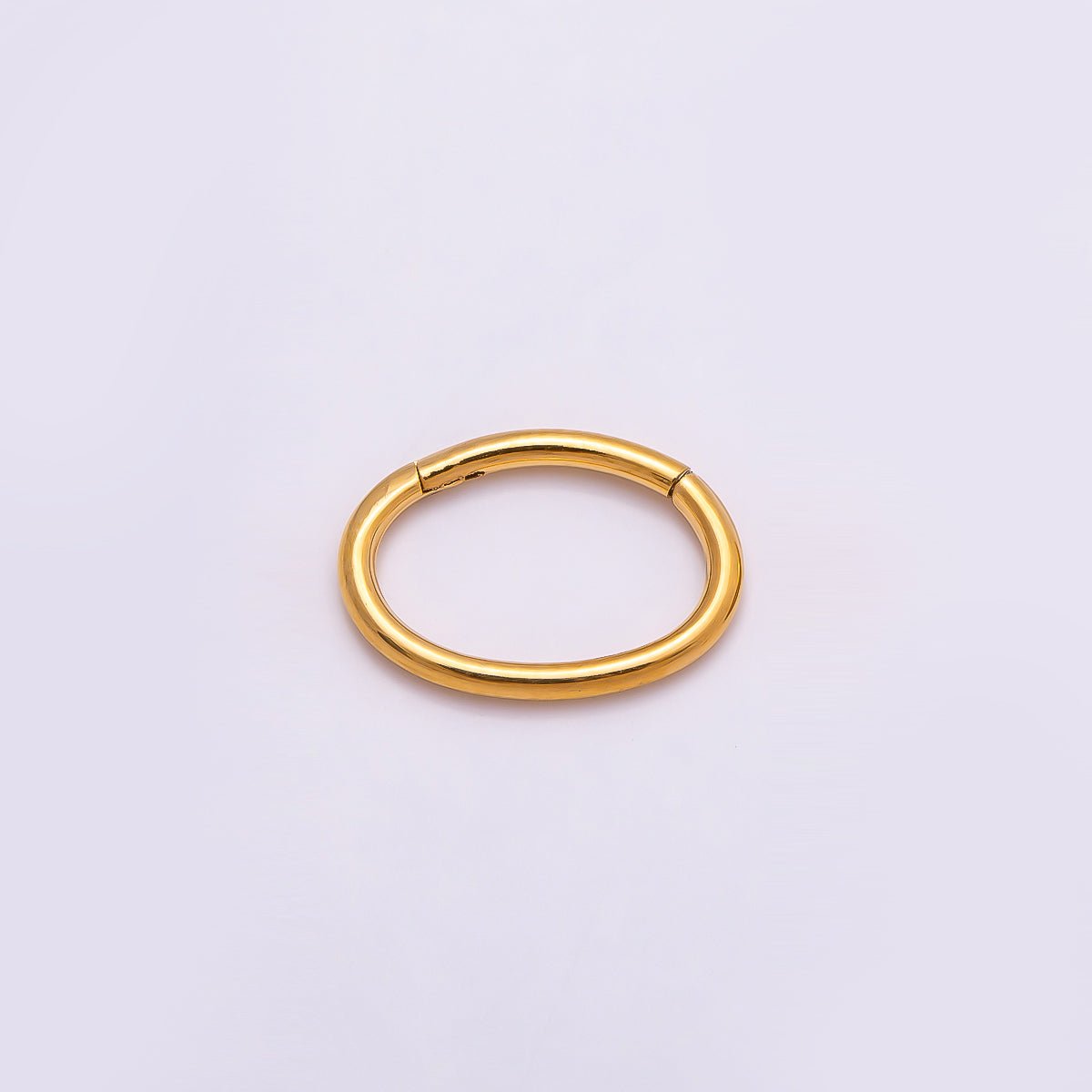 Stainless Steel 13mm Minimalist Oval Pull Gate Findings in Gold & Silver | Findings-00178 Findings-00179 - DLUXCA