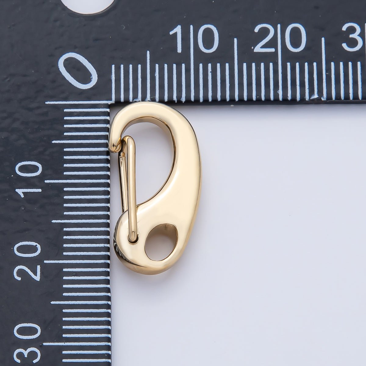Stainless Steel 16mm, 21mm, 28mm, 32.5mm Push Gate Oblong Minimalist Finding | Z1633 - Z1636 - DLUXCA