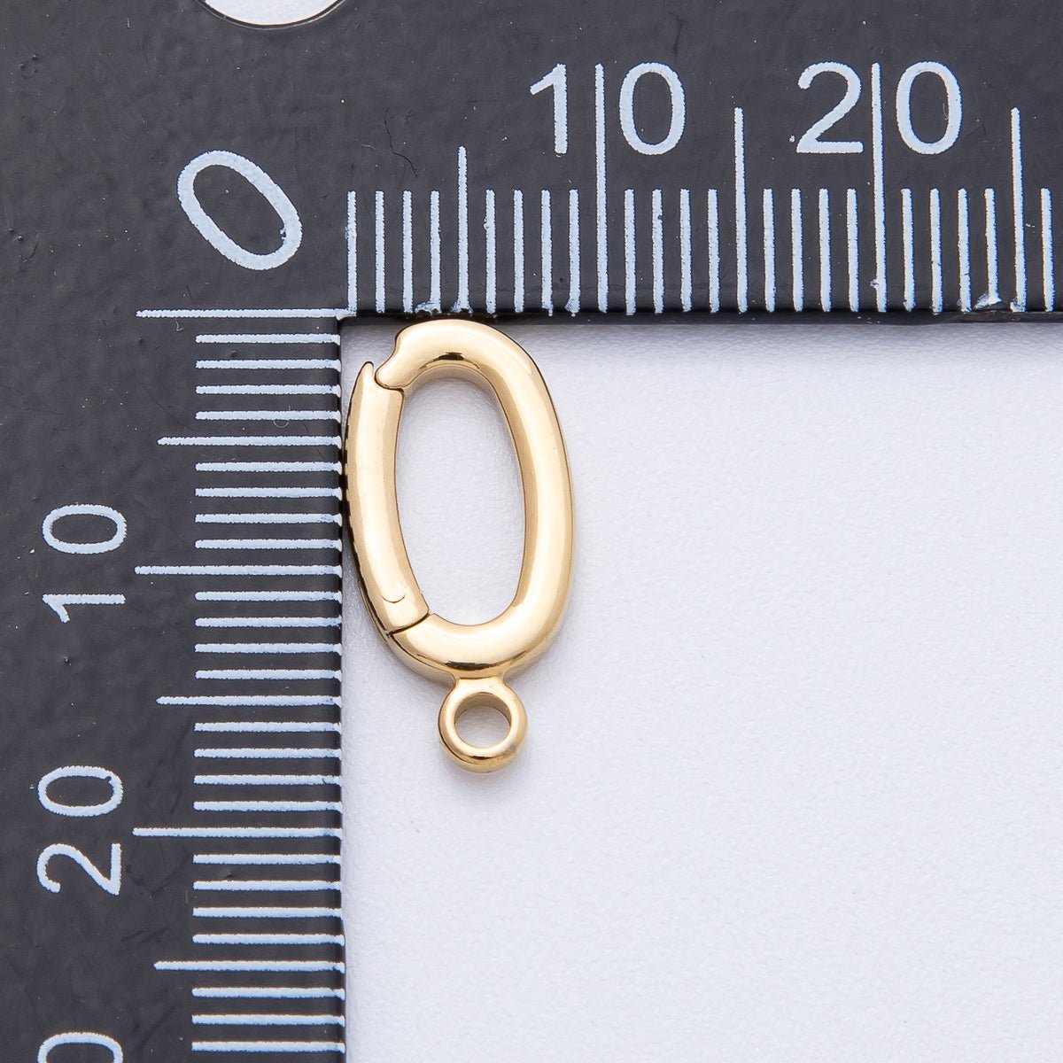 Stainless Steel 17mm Pull Gate Oval Bail Enhancer for Necklace Jewelry Finding | Z1659 - DLUXCA