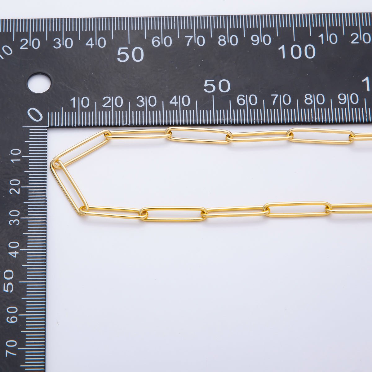 Stainless Steel 1mm 20mm x 4mm Paperclip Unfinished Chain by Yard | ROLL - 1704 - DLUXCA