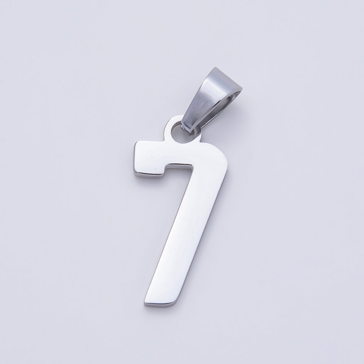 Stainless Steel 23mm Sport Jersey Varsity Number Pendant | Charms-00991 ~ Charms-01000 - DLUXCA