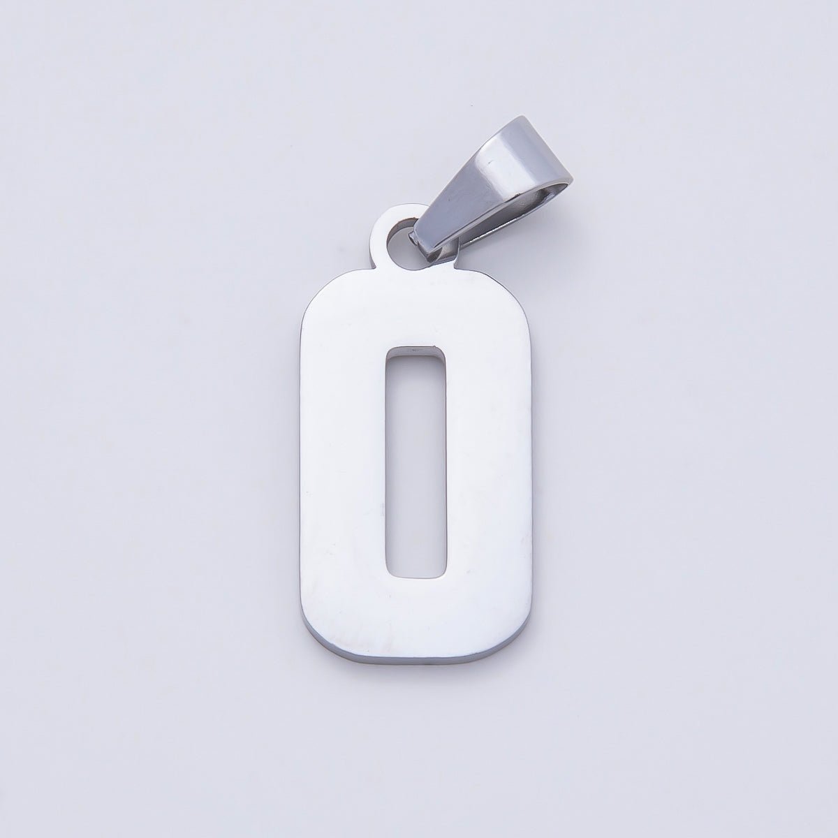 Stainless Steel 23mm Sport Jersey Varsity Number Pendant | Charms-00991 ~ Charms-01000 - DLUXCA