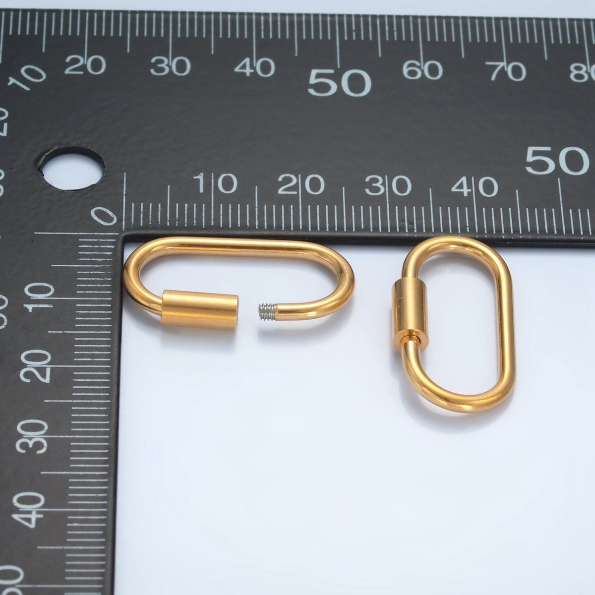 Stainless Steel 25mm Minimalist Carabiner Findings | Z978 - DLUXCA