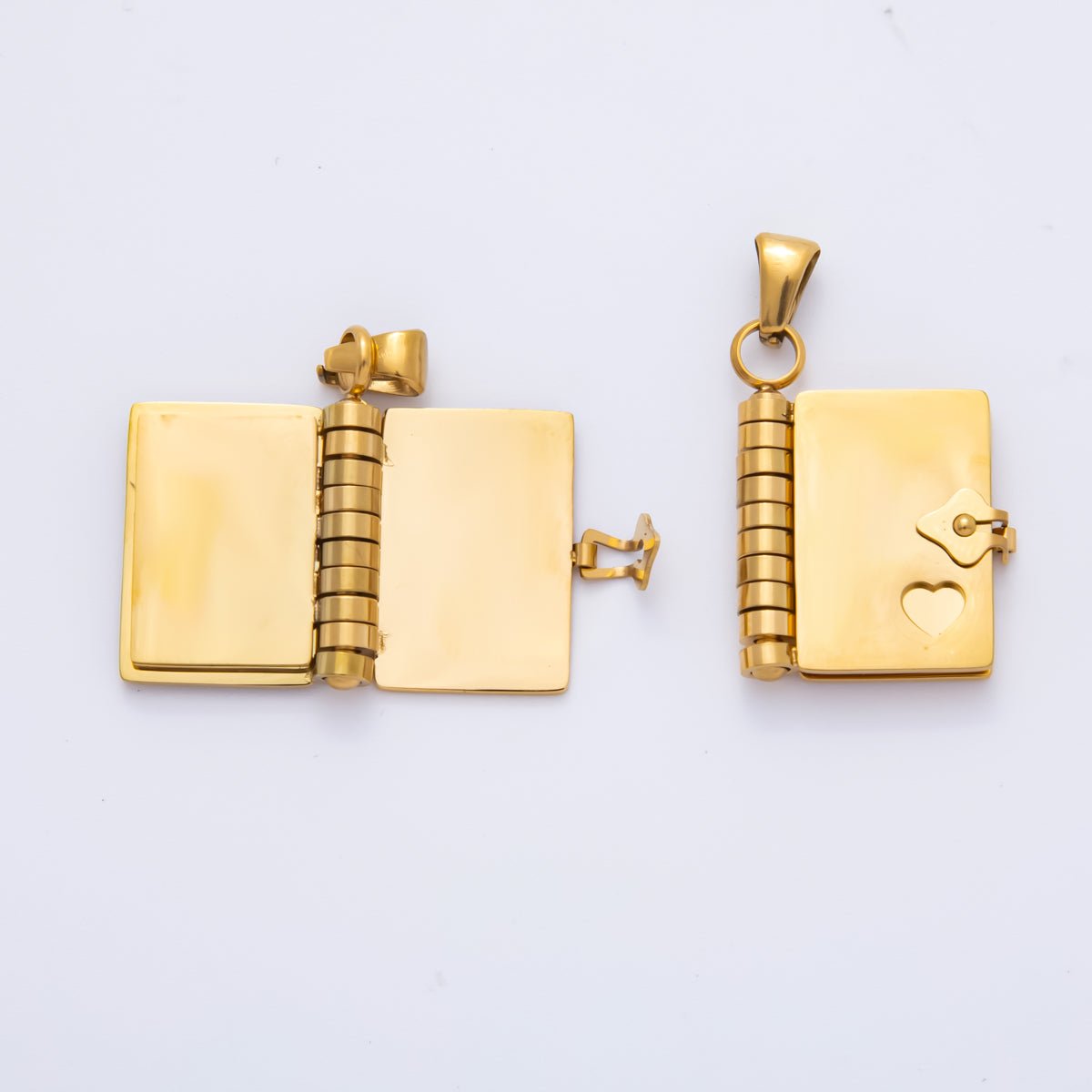 Stainless Steel 34.5mm Diary Open - Book Charm | P - 742 P - 744 - DLUXCA