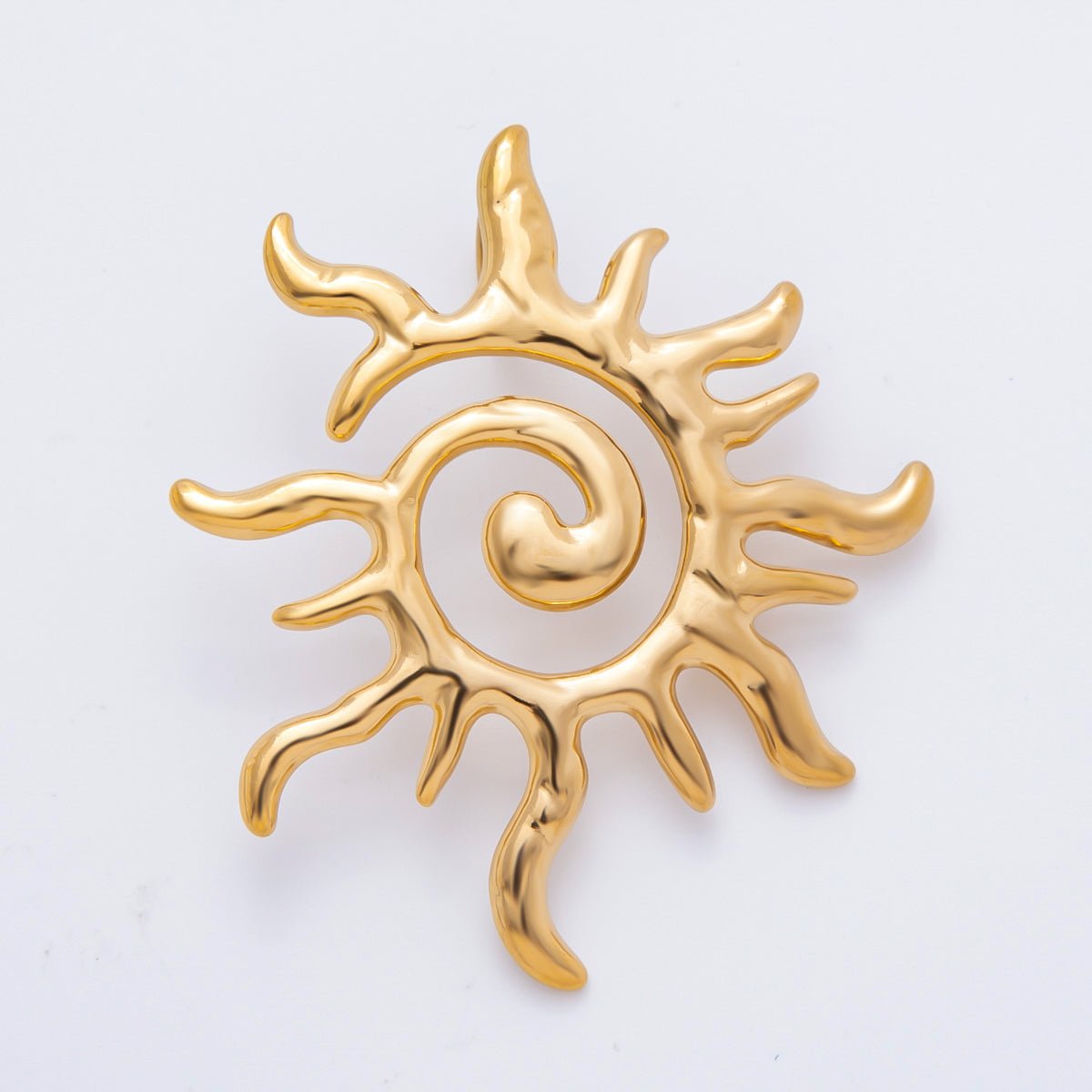 Stainless Steel 54mm Boho Celestial Tribal Sun Charm | AH - 929 - DLUXCA