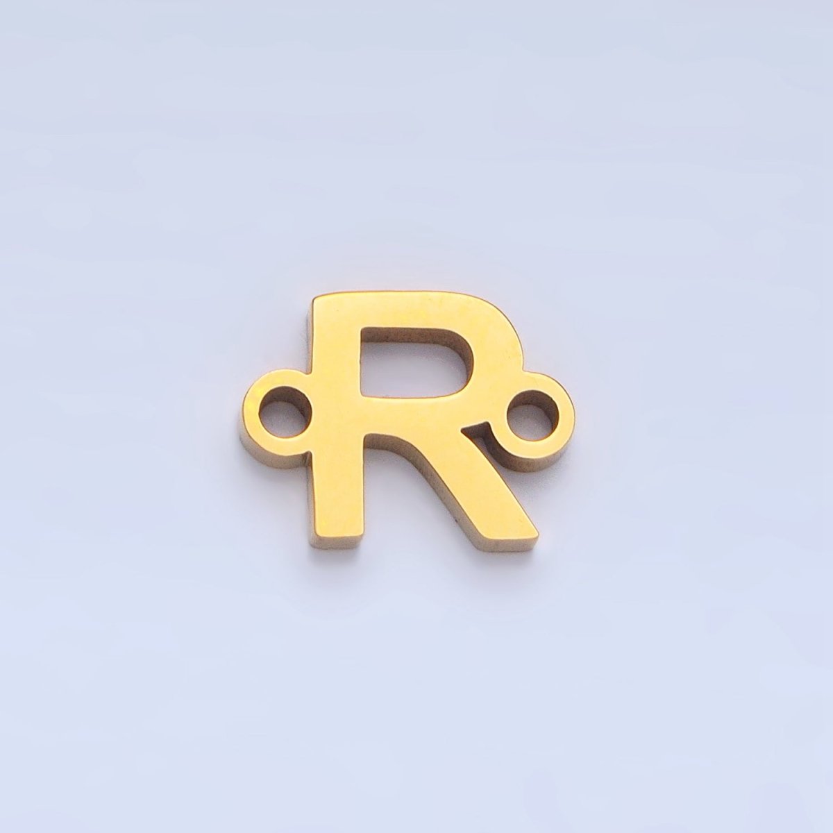 Stainless Steel 8mm A - Z Alphabet Letter Initial Minimalist Connector | A1604 - A1616 - DLUXCA