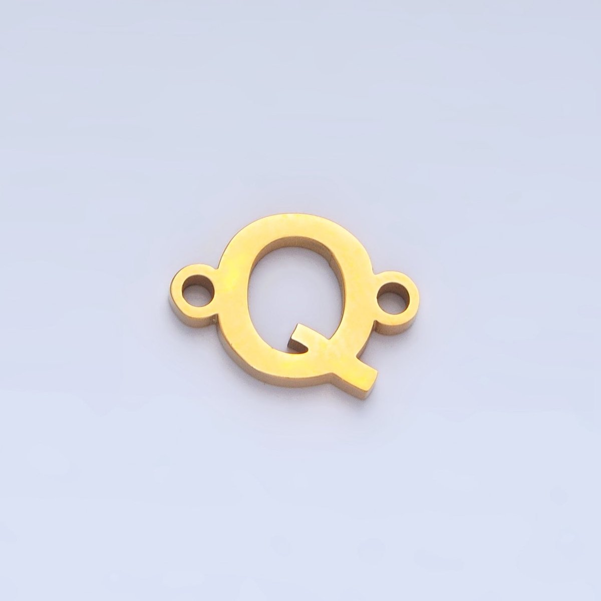 Stainless Steel 8mm A - Z Alphabet Letter Initial Minimalist Connector | A1604 - A1616 - DLUXCA