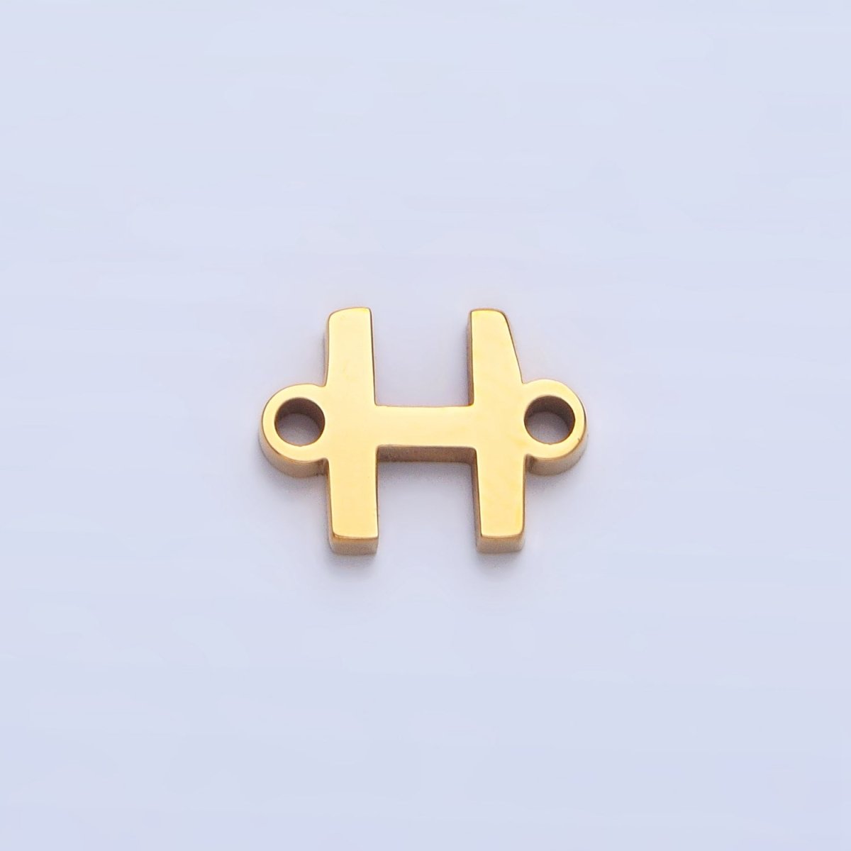 Stainless Steel 8mm A - Z Alphabet Letter Initial Minimalist Connector | A1604 - A1616 - DLUXCA