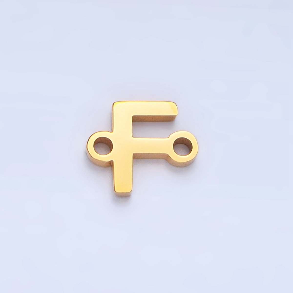 Stainless Steel 8mm A - Z Alphabet Letter Initial Minimalist Connector | A1604 - A1616 - DLUXCA