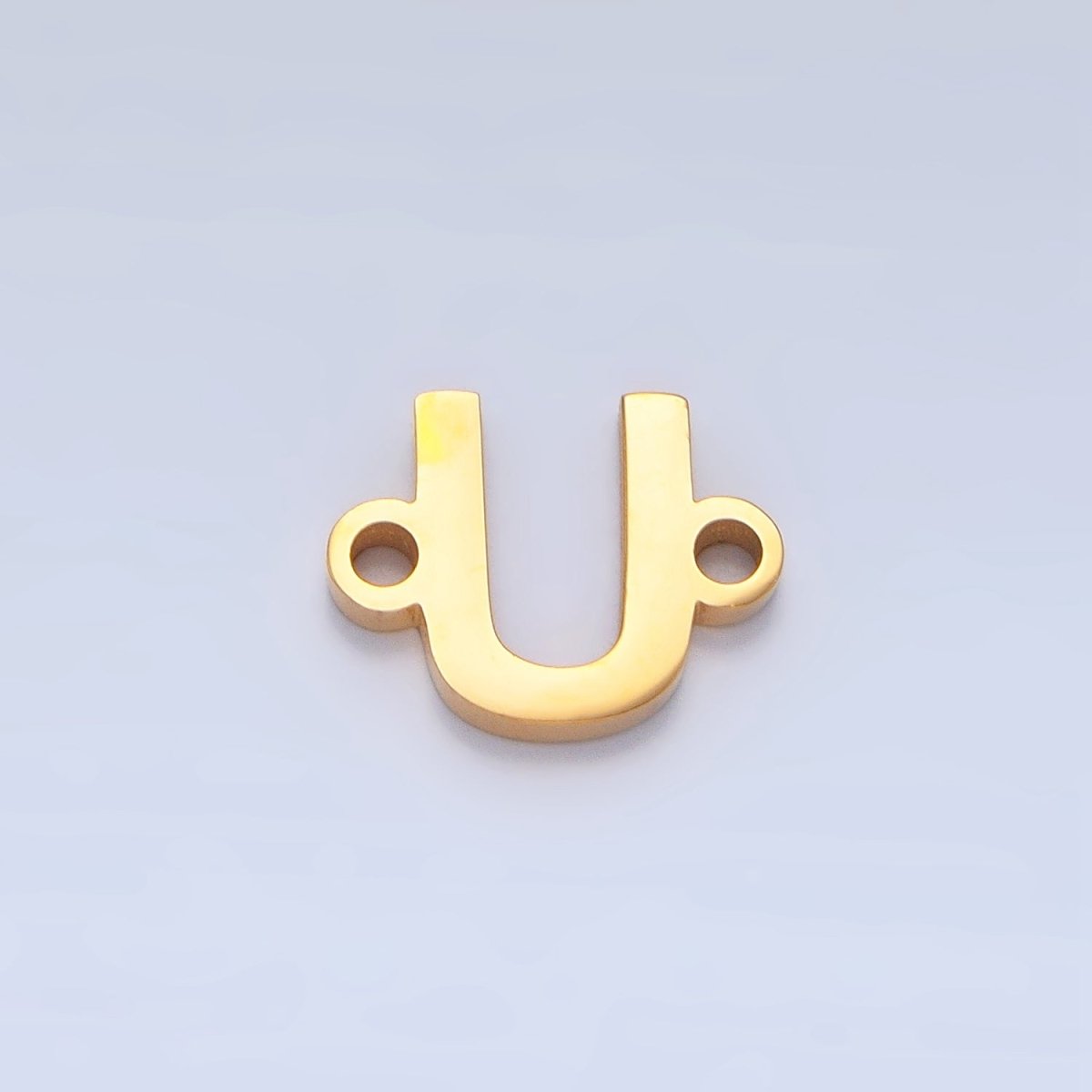 Stainless Steel 8mm A - Z Alphabet Letter Initial Minimalist Connector | A1604 - A1616 - DLUXCA