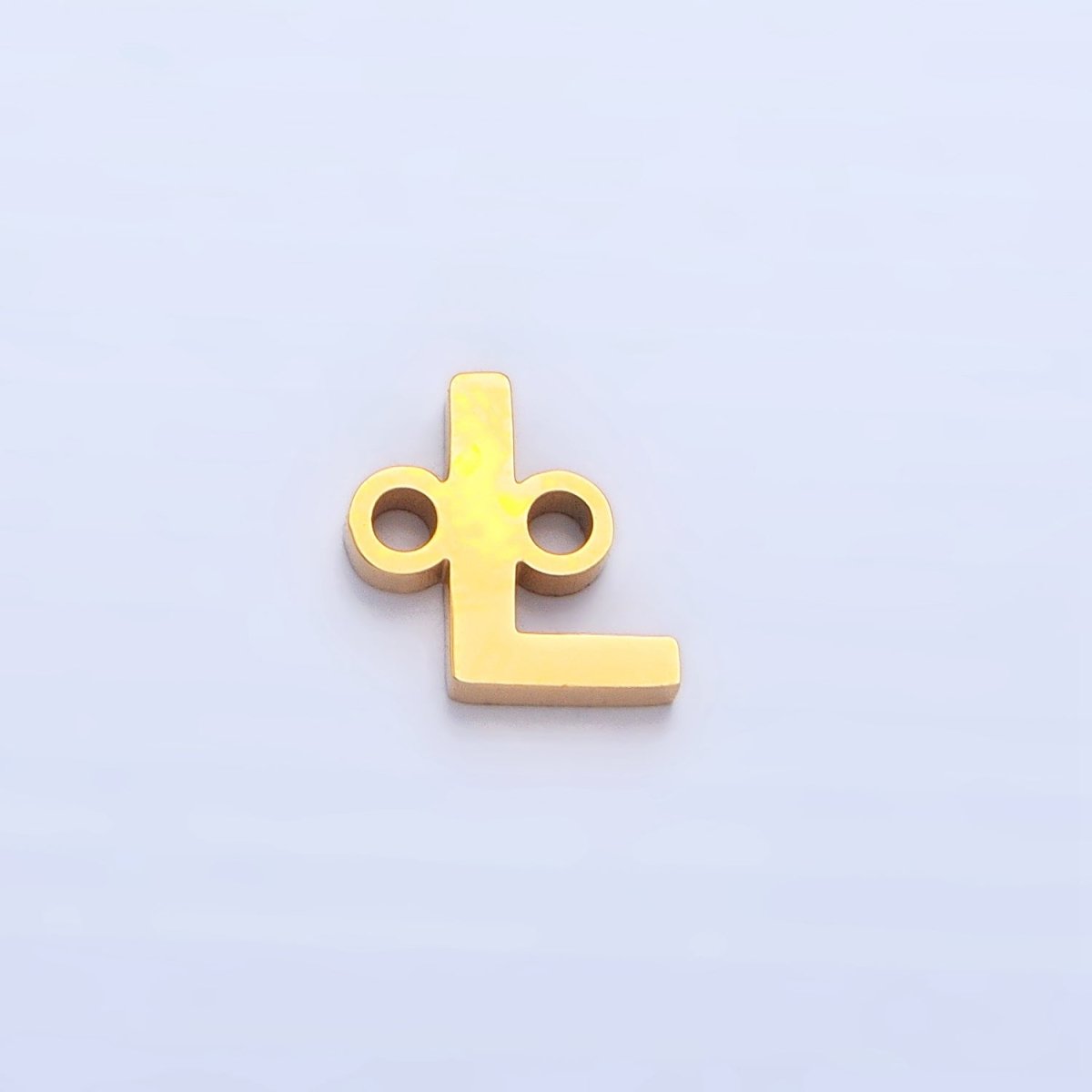 Stainless Steel 8mm A - Z Alphabet Letter Initial Minimalist Connector | A1604 - A1616 - DLUXCA