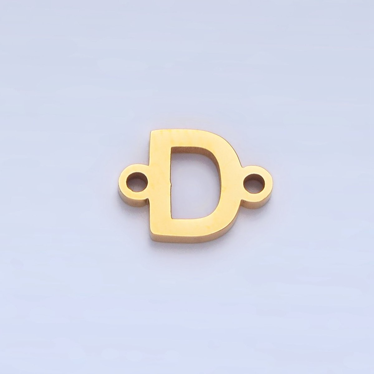 Stainless Steel 8mm A - Z Alphabet Letter Initial Minimalist Connector | A1604 - A1616 - DLUXCA