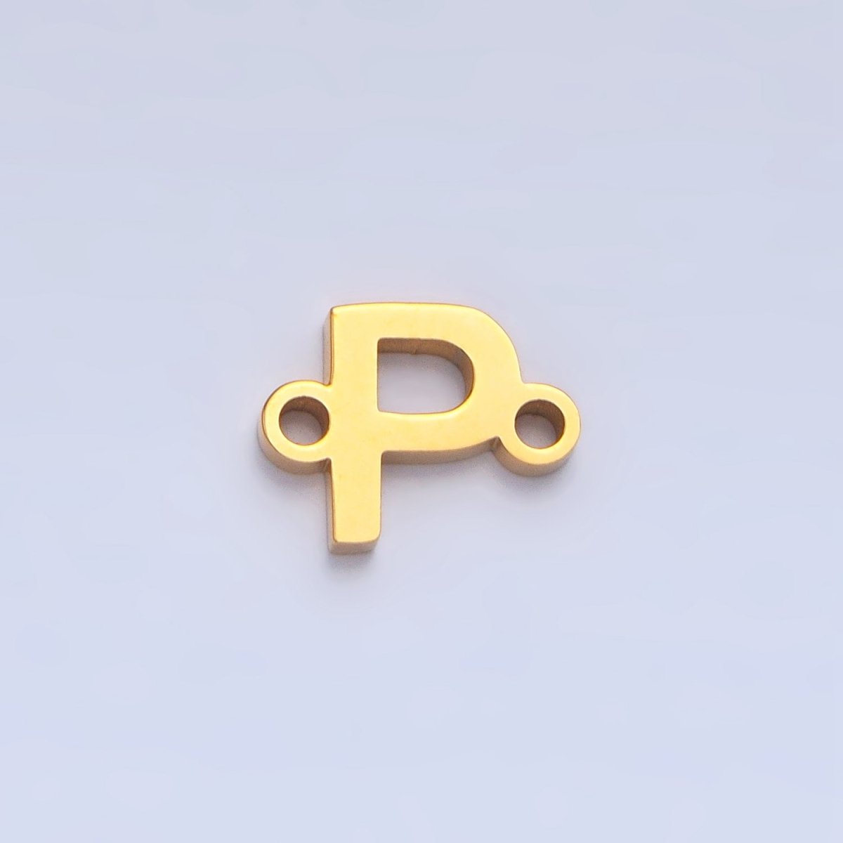 Stainless Steel 8mm A - Z Alphabet Letter Initial Minimalist Connector | A1604 - A1616 - DLUXCA