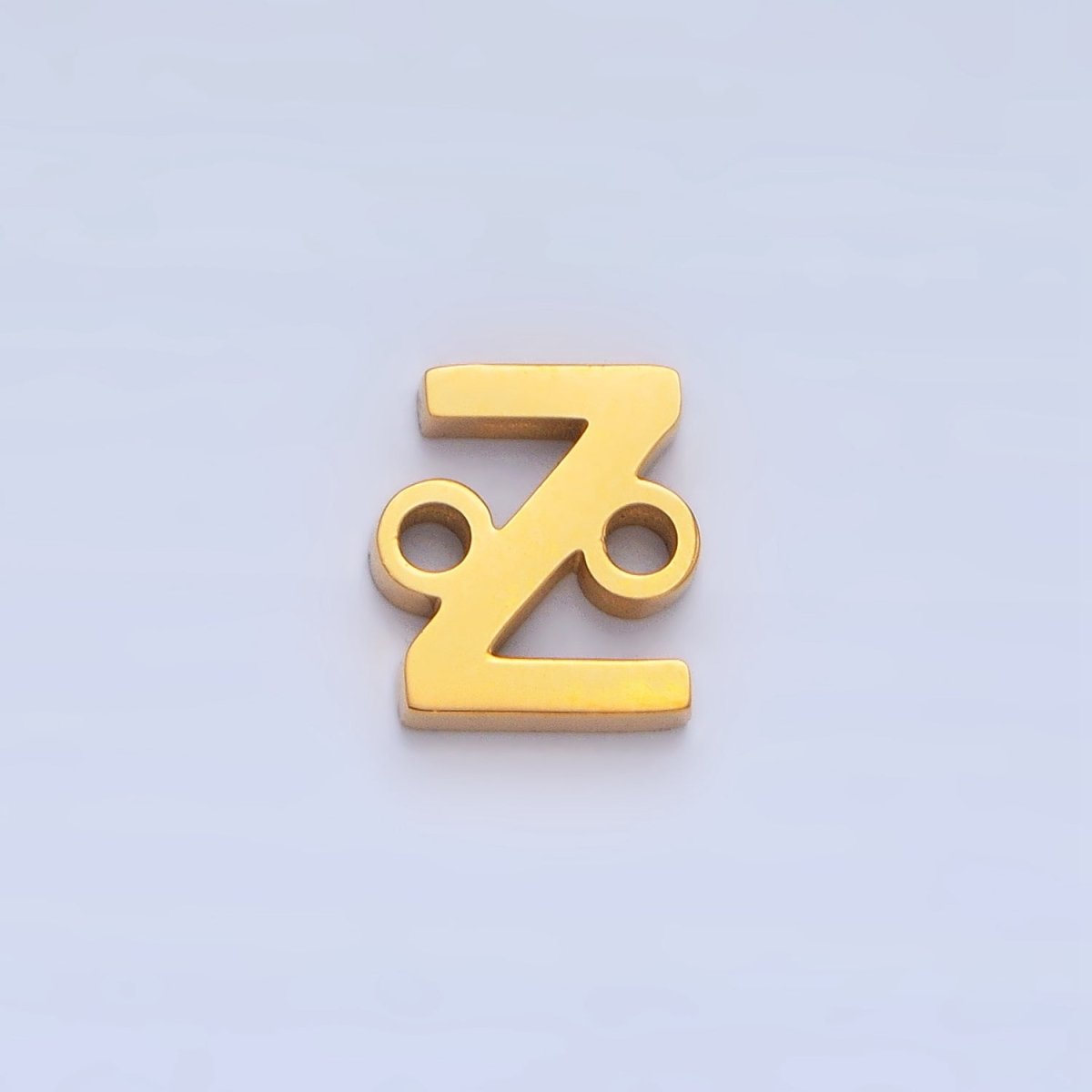 Stainless Steel 8mm A - Z Alphabet Letter Initial Minimalist Connector | A1604 - A1616 - DLUXCA