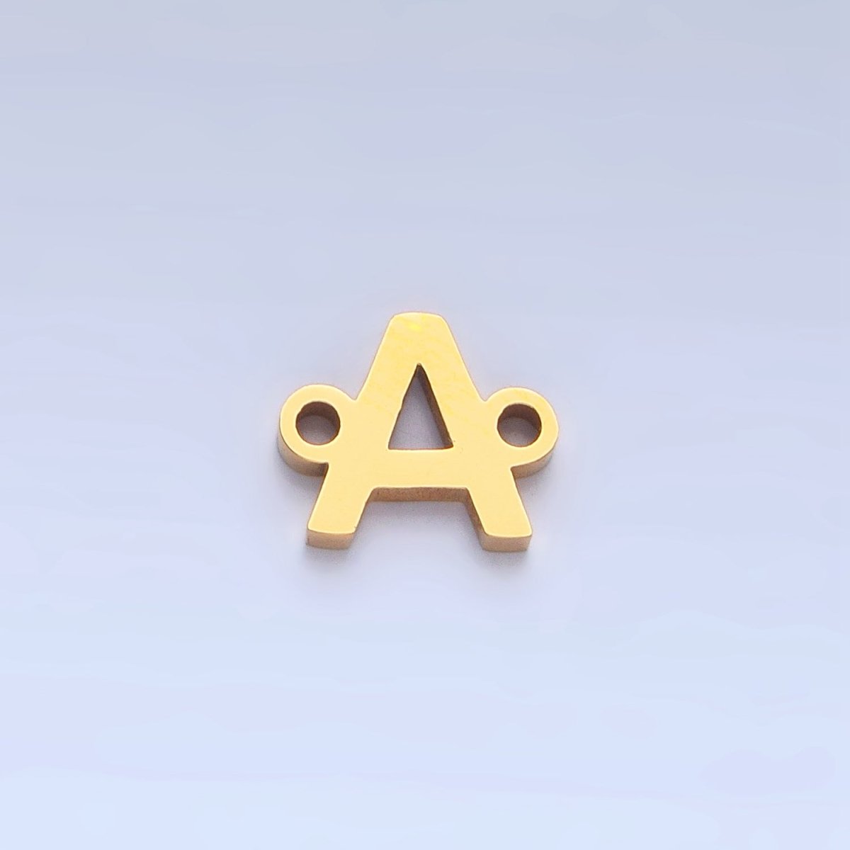 Stainless Steel 8mm A - Z Alphabet Letter Initial Minimalist Connector | A1604 - A1616 - DLUXCA