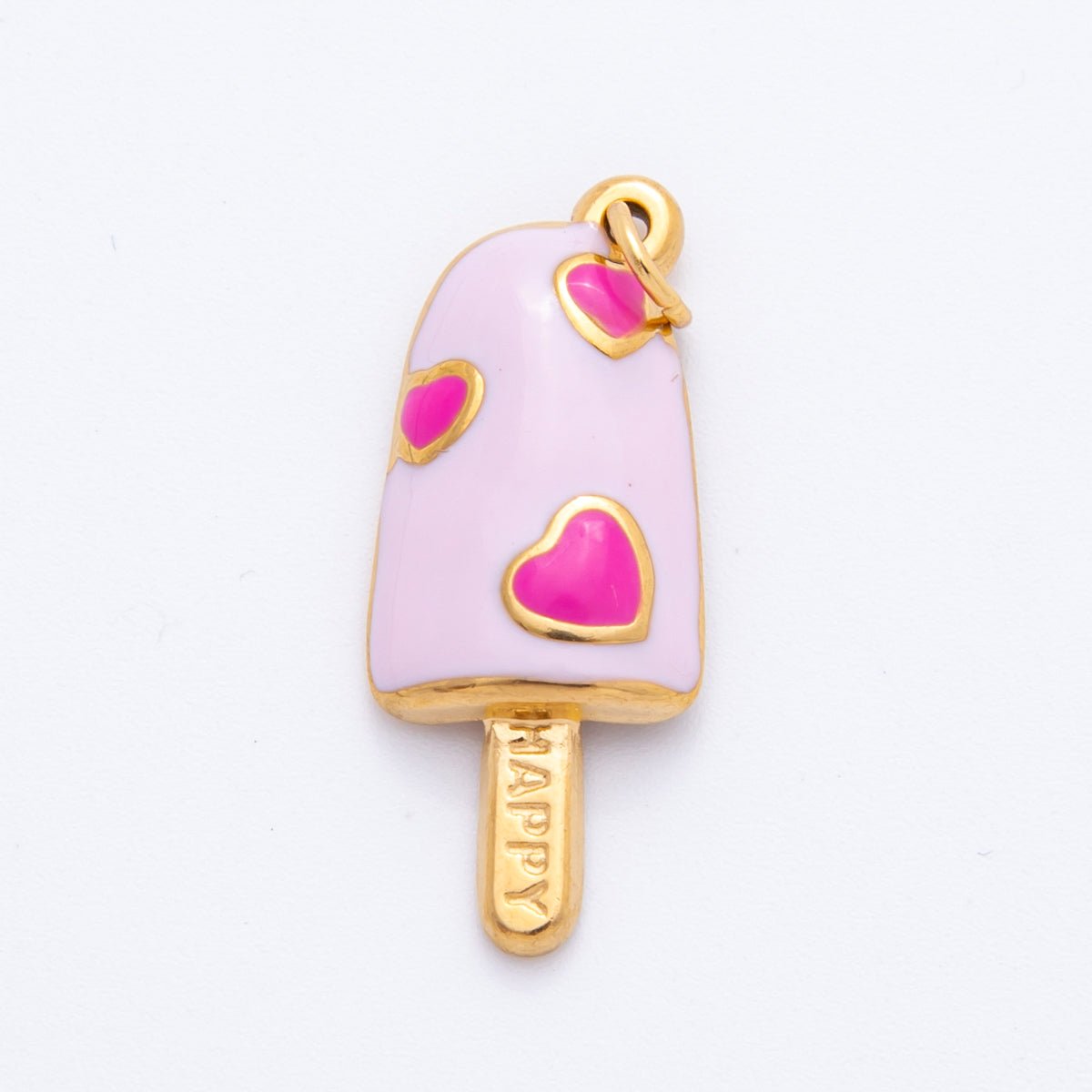 Stainless Steel Blue, Pink, Purple, Multicolor Enamel Popsicle Ice Cream Charm | J448 J452 - DLUXCA