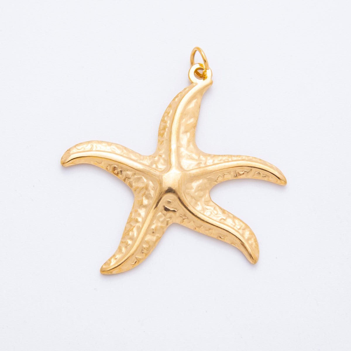 Stainless Steel Blue, Purple, Orange, Green Enamel Shell Pearl Starfish Charm | J493 J494 - DLUXCA