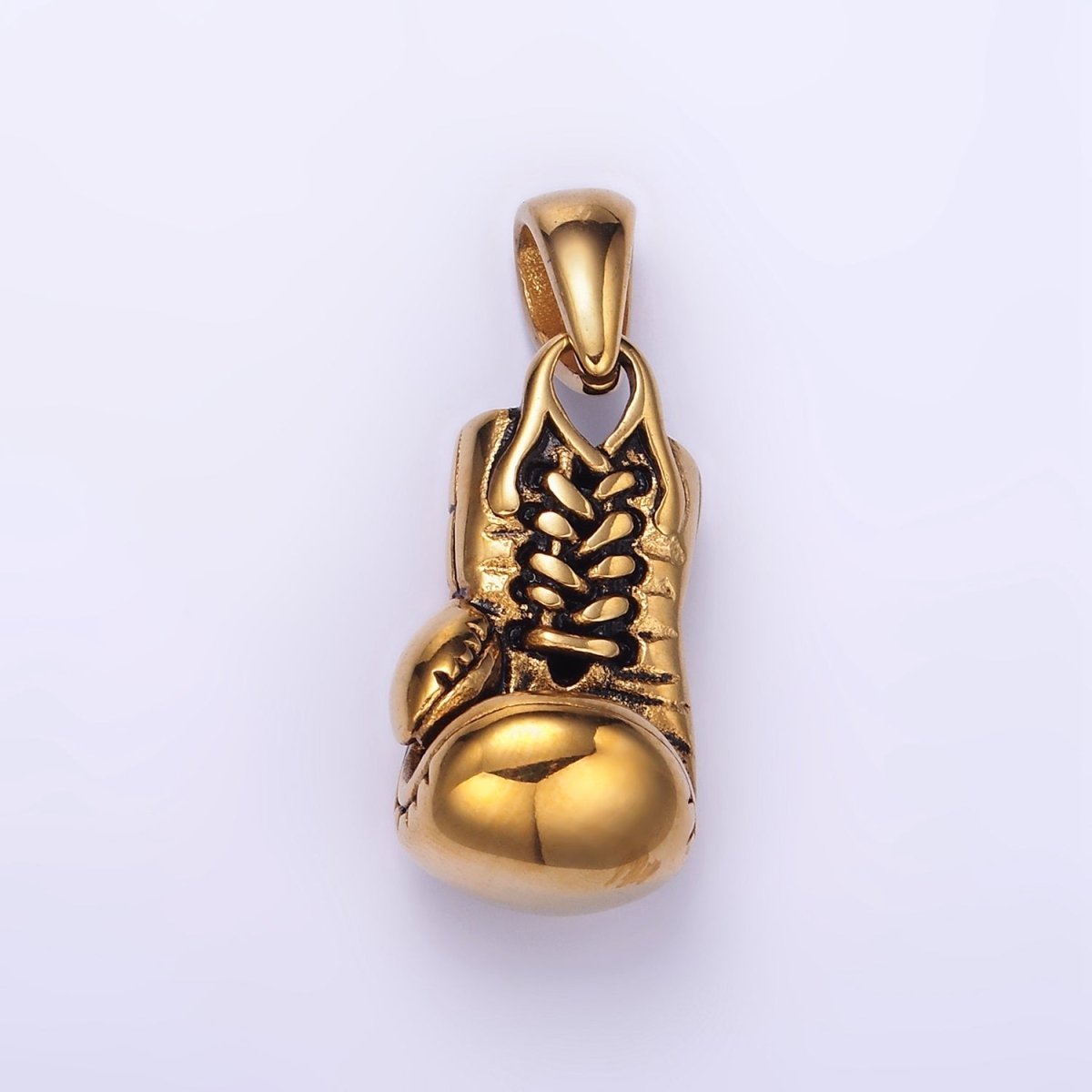 Stainless Steel Boxing Gloves Charms Pendant in Gold & Silver | P1444 P1445 - DLUXCA