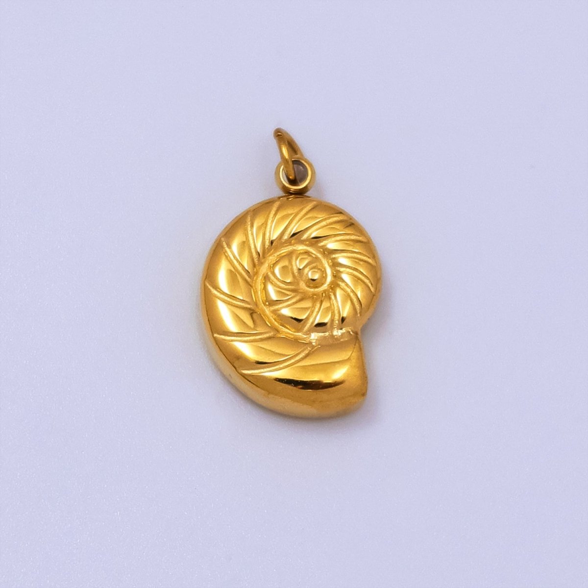 Stainless Steel Clam Shell Pearl Minimalist Pendant | P1219 - DLUXCA