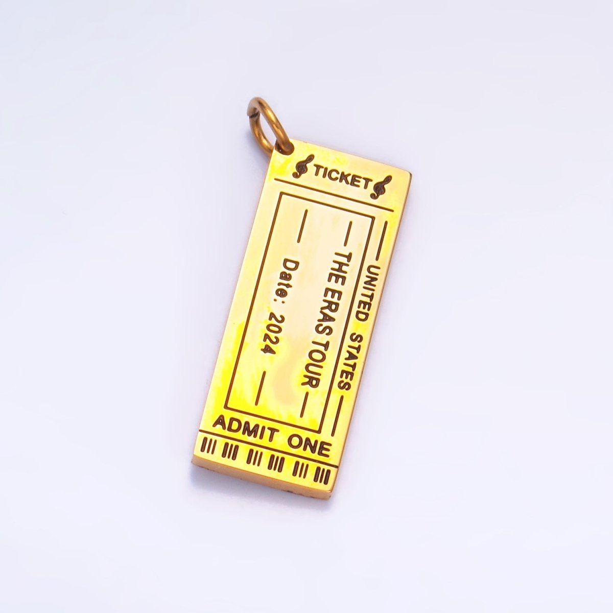 Stainless Steel Concert Ticket Era Show Charm Memorable 2024 2023 Charm | P1274 - DLUXCA