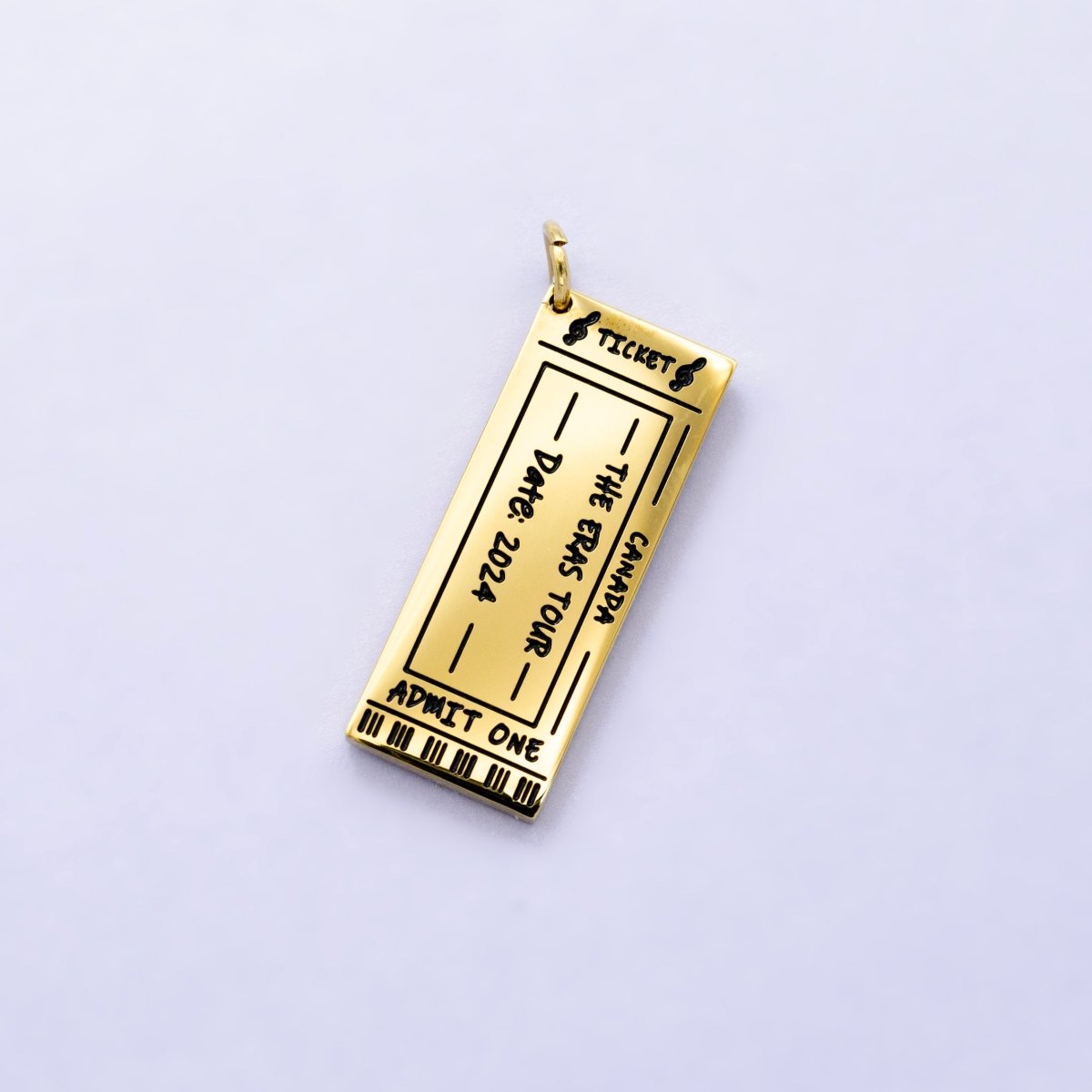 Stainless Steel Concert Ticket Era Show Charm Memorable 2024 2023 Charm | P1274 - DLUXCA