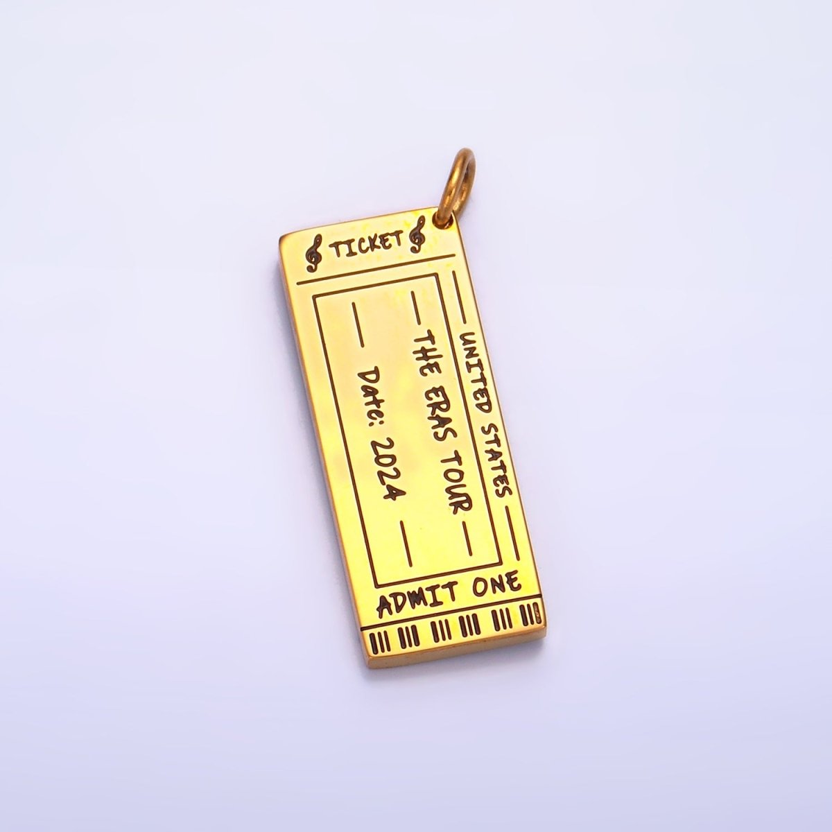 Stainless Steel Concert Ticket Era Show Charm Memorable 2024 Charm | P1274 - DLUXCA