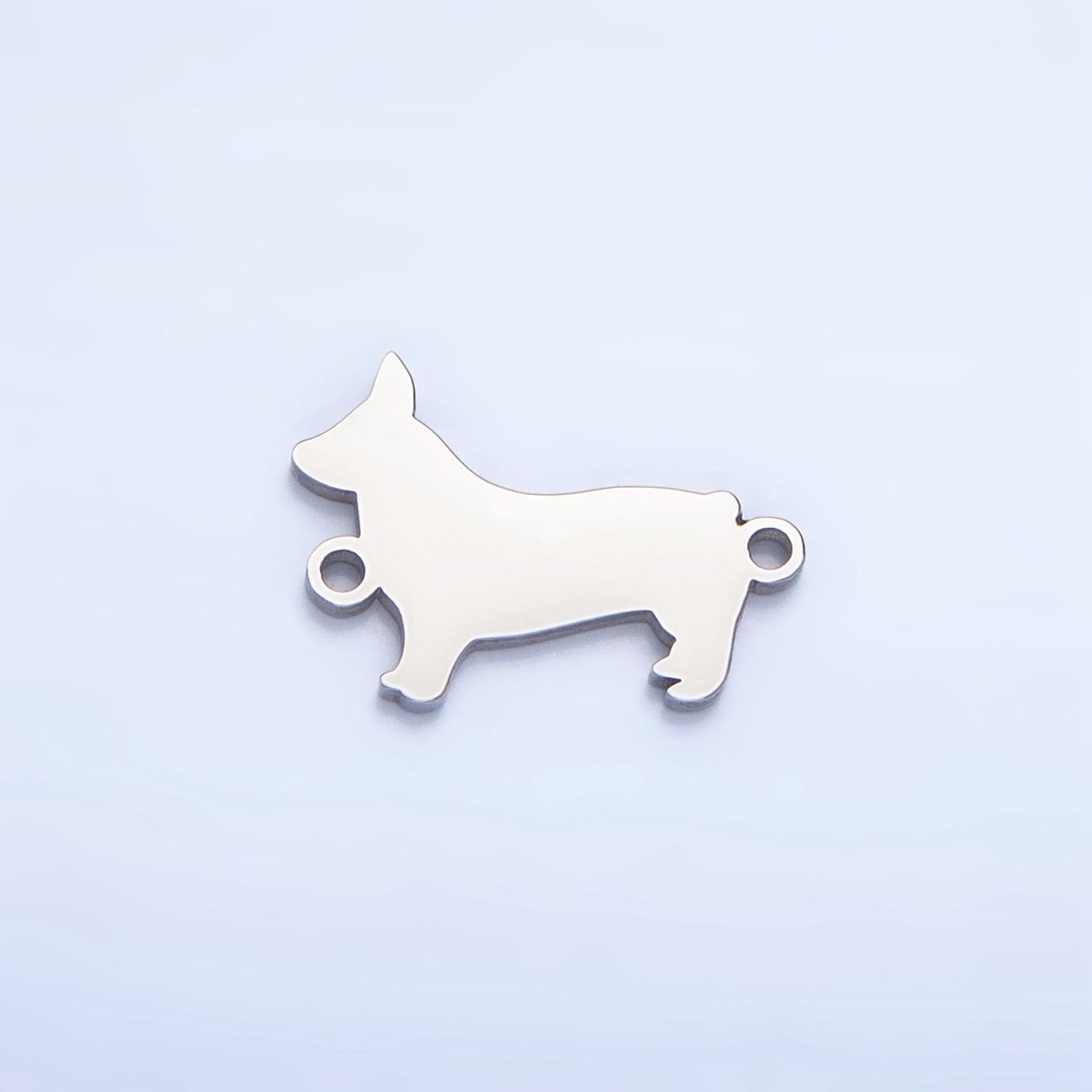 Stainless Steel Dog Pet Minimalist Connector in Gold & Silver | F272 - DLUXCA