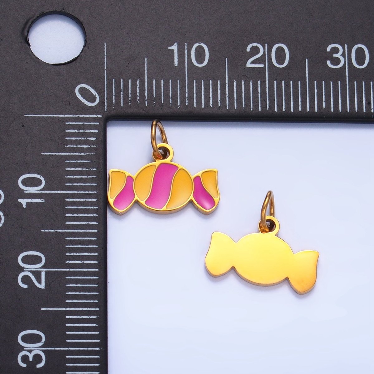 Stainless Steel Enamel Candy Sweets Mini Charm | P1537 - DLUXCA