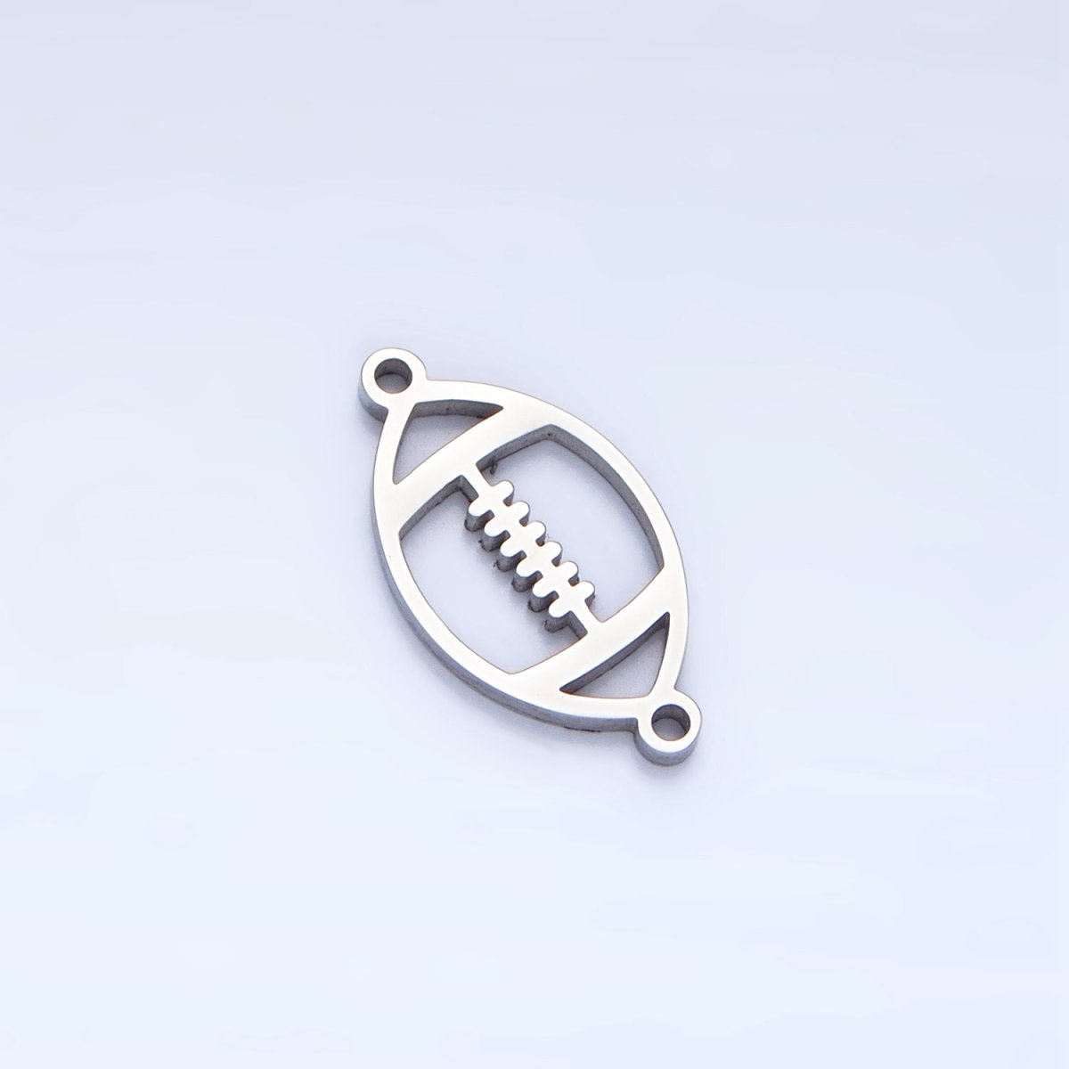 Stainless Steel Football Sports Charm Connector in Gold & Silver | G - 463 - DLUXCA