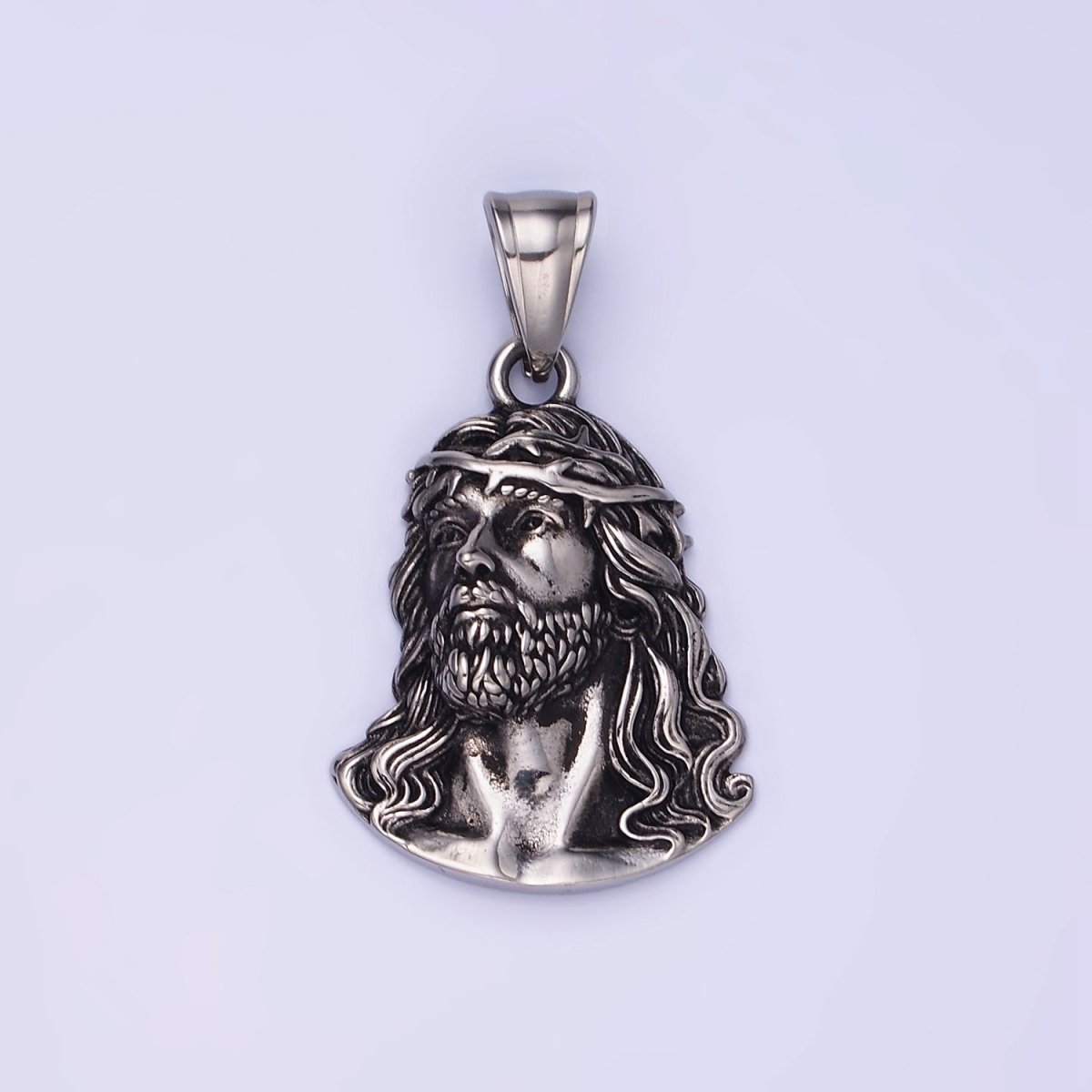 Stainless Steel Jesus Christ Religious Figure Pendant in Gold & Silver | P1213 P1214 - DLUXCA