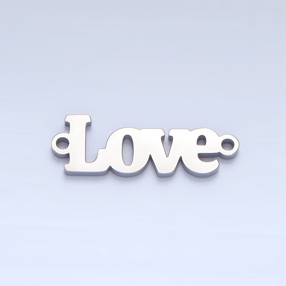 Stainless Steel Love Word Charm Connector in Gold & Silver | F - 268 - DLUXCA