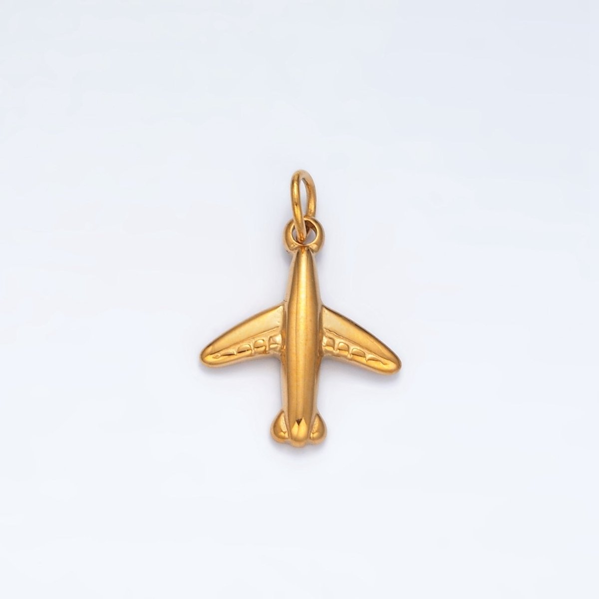 Stainless Steel Mini Flying Airplane Travel Charm | P566 - DLUXCA