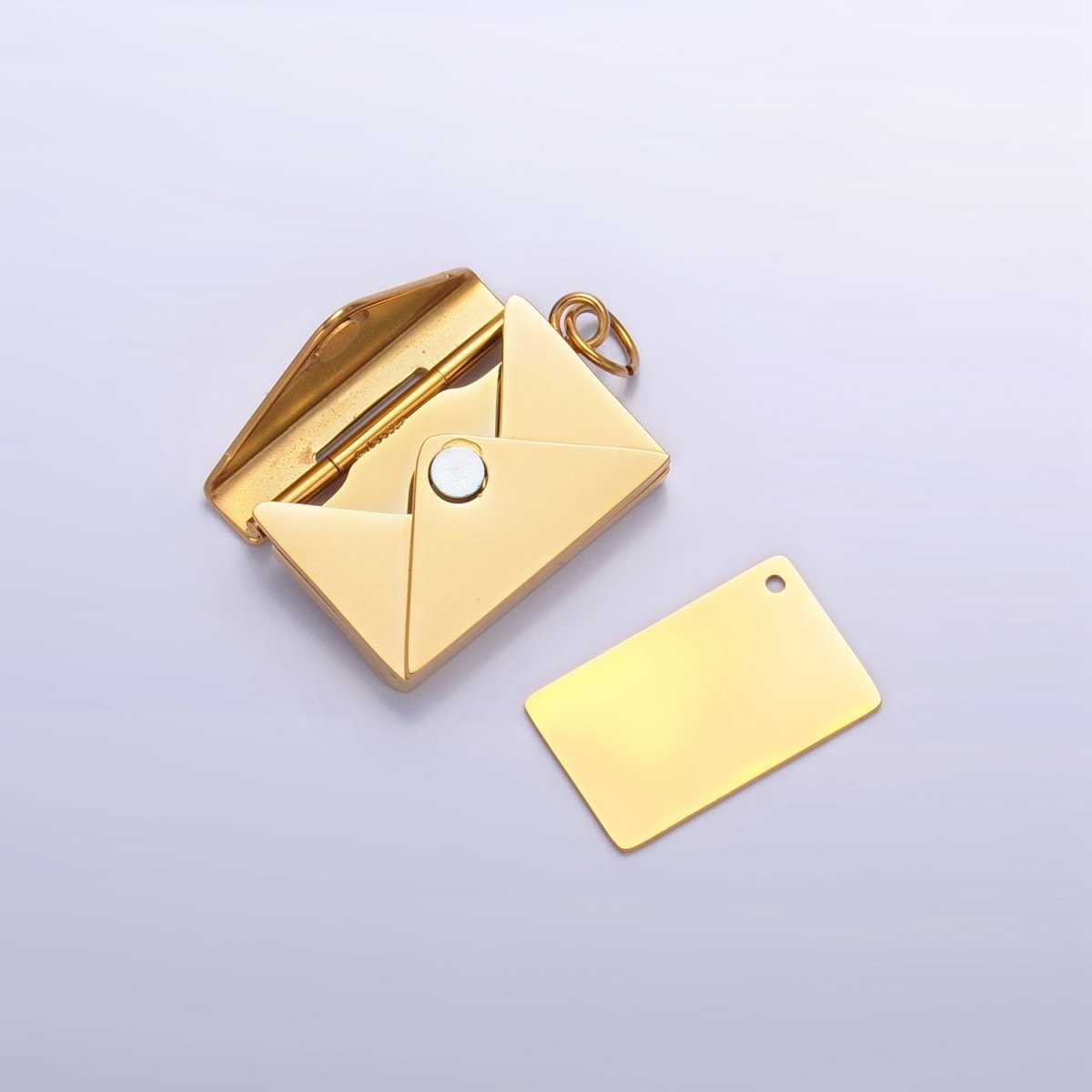 Stainless Steel Minimalist Letter Envelope Mail Interactive Charm Set | P1521 - DLUXCA