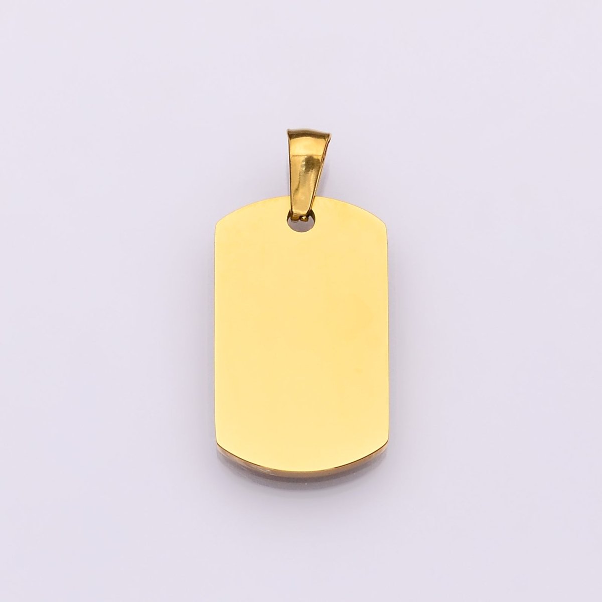 Stainless Steel Minimalist Rectangular Bar Pendant | P1545 - DLUXCA
