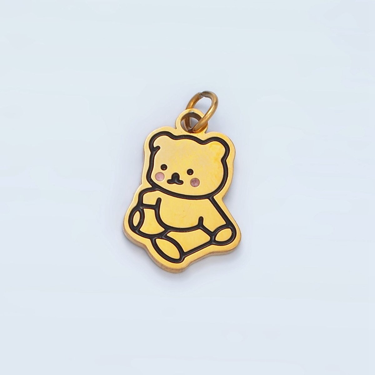 Stainless Steel Teddy Bear Animal Mini Charm | P685 - DLUXCA