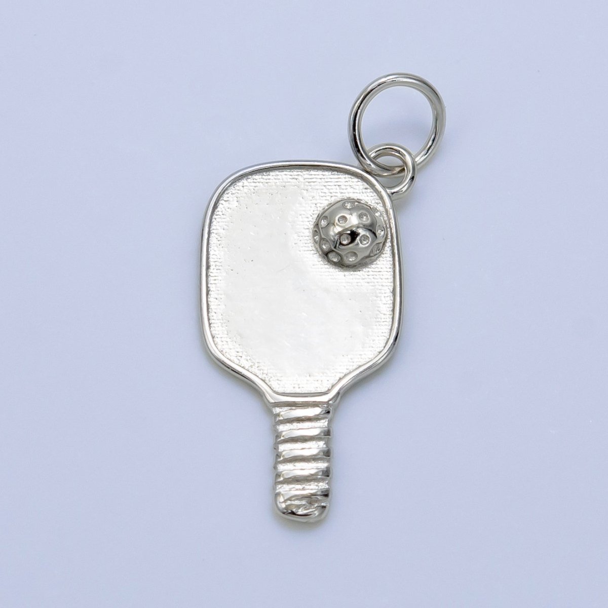 Sterling Silver Pickle Ball Paddle Sports Charm | SL - 526 - DLUXCA