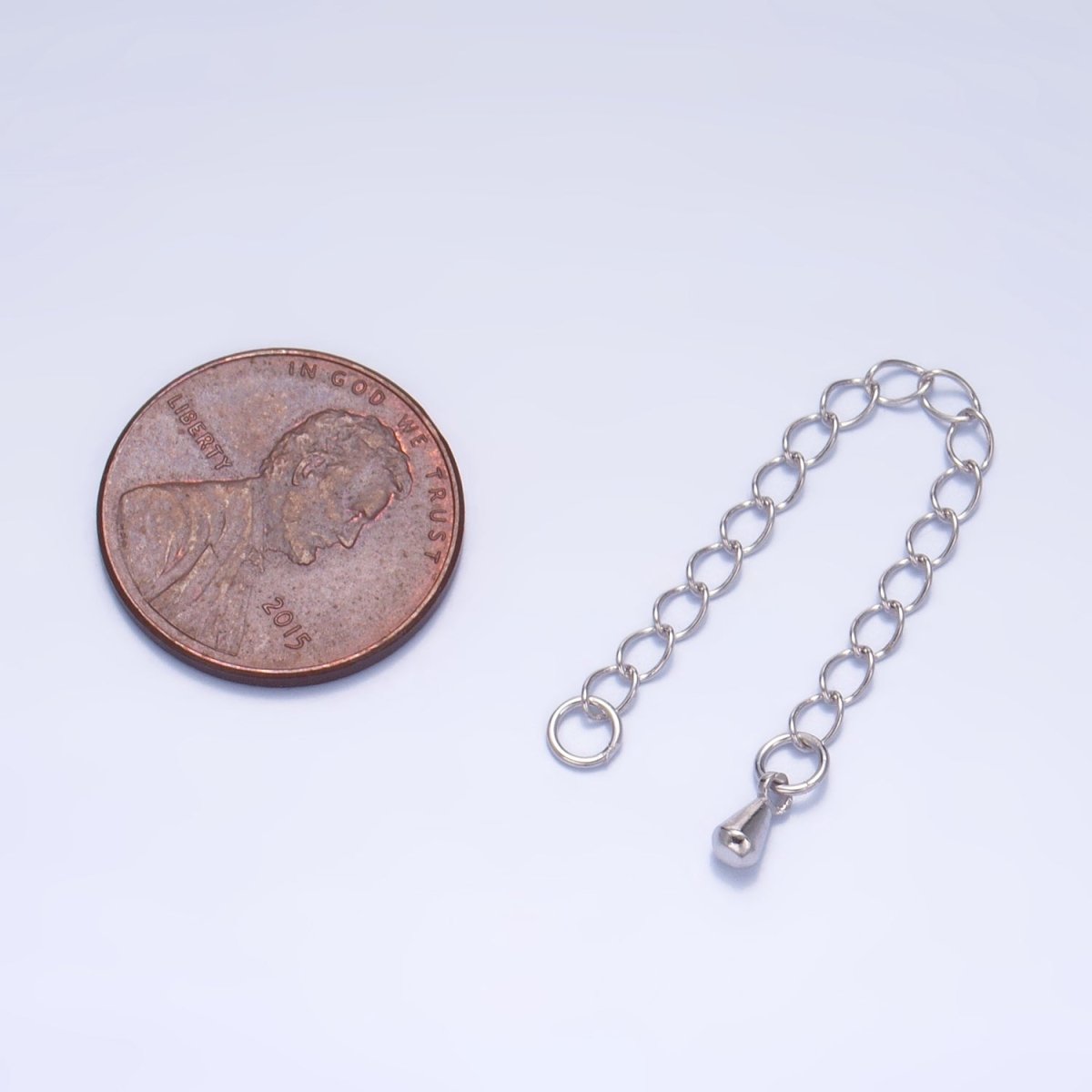 Sterling Silver S925 2.5 Inch Cable Chain Extender Minimalist Extender | SL - 513 - DLUXCA