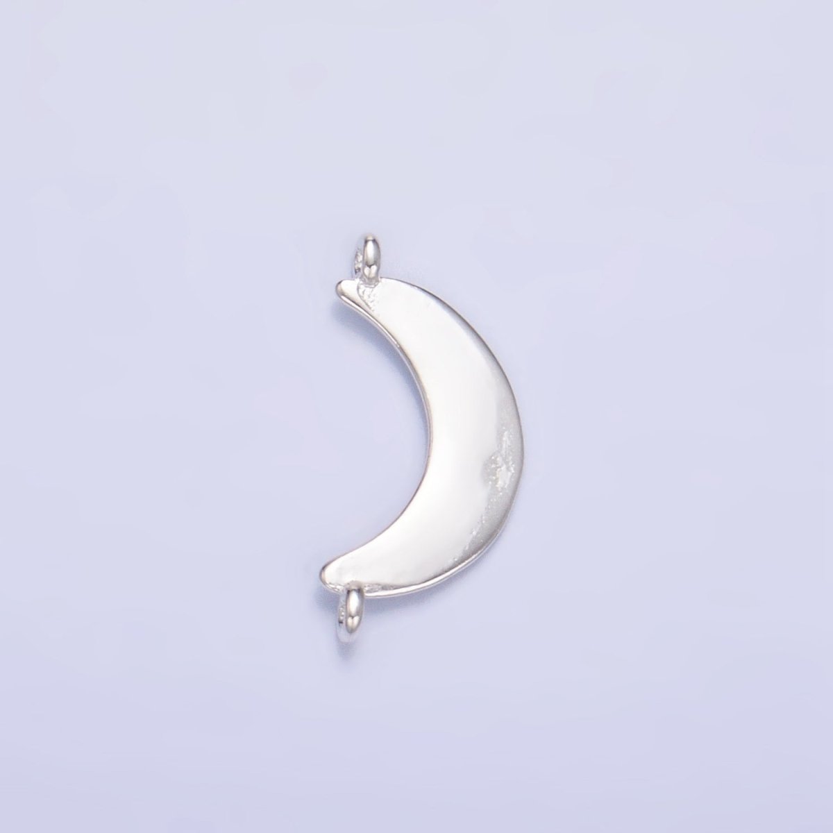 Sterling Silver S925 Minimalist Crescent Moon Celestial Connector in Gold & Silver | SL - 512 - DLUXCA