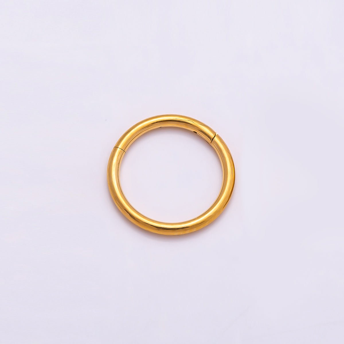 Titanium 10mm Minimalist Round Single Septum Cartilage Piercing Clicker | Findings-00325 - DLUXCA