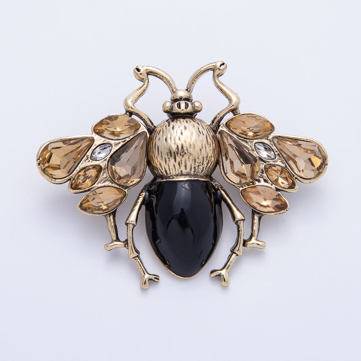 Vintage Gold 49mm x 38mm Insect Animal Pin Brooch | BH - 030 - DLUXCA