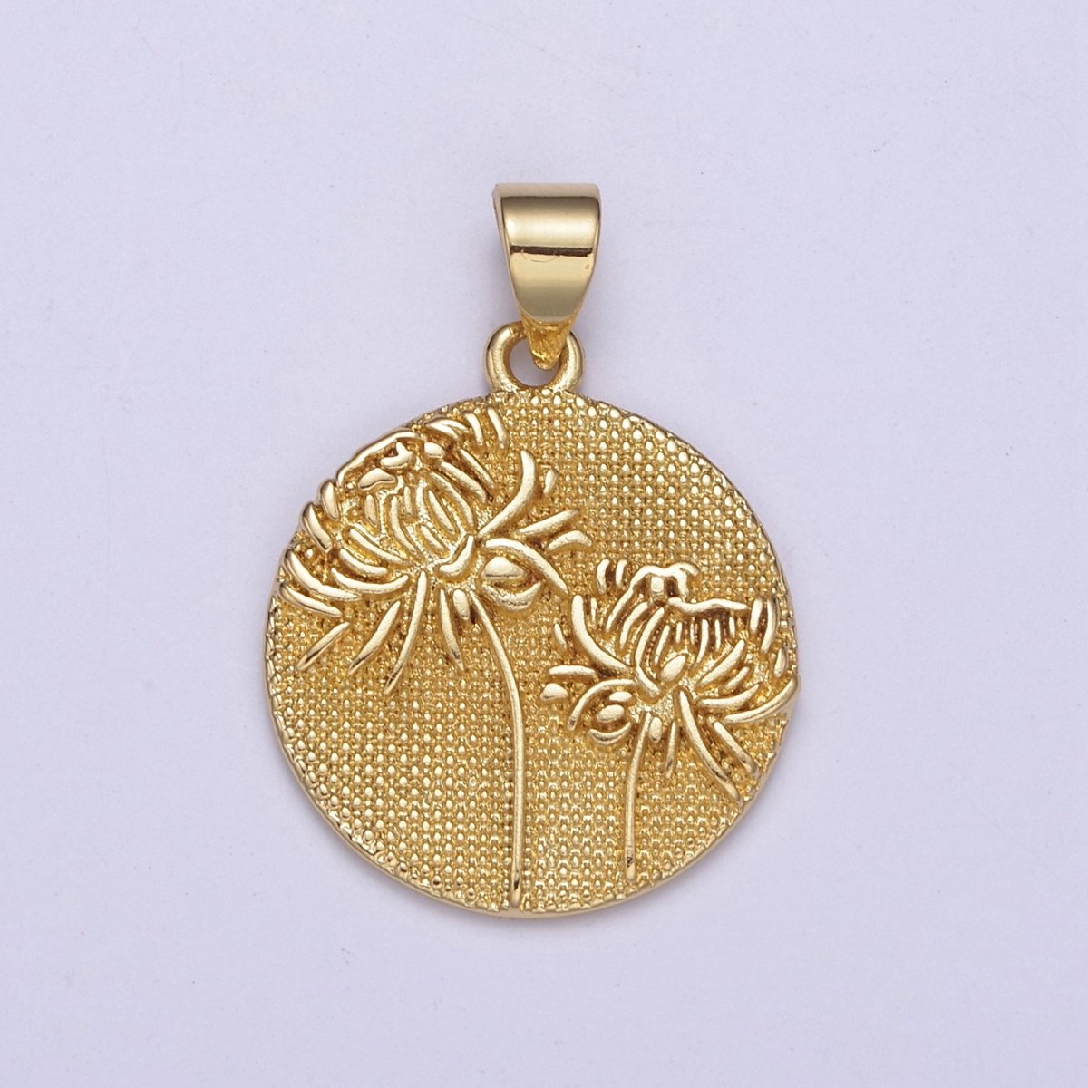 Wild Flower Collection Gold Rose Flower, Cotton Blossom, Sun Flower Dandelion Charm Medallion for Necklace Bracelet Supply H - 070 H - 079 H - 087 H - 093 H - 095 H - 099 - DLUXCA