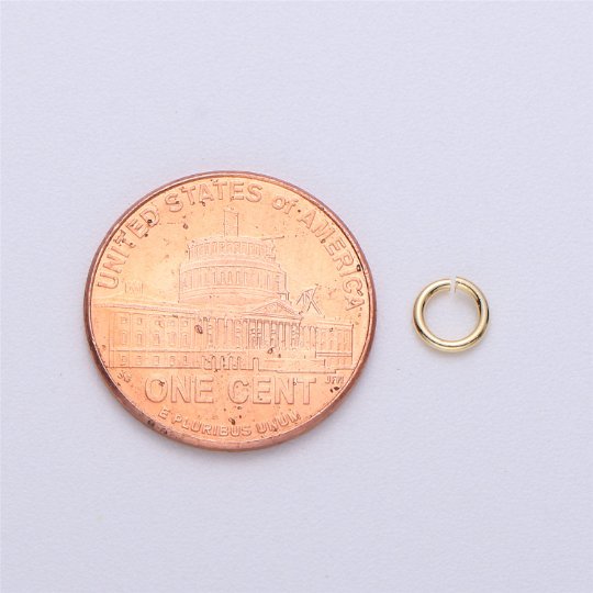 110 / 160 pcs 5mm 18ga 22 gauge Real Gold Plated Open Jump Rings Rhodium Plated Rose Gold Black Gun Metal O Ring 5 mm Attach Charm Clasp - DLUXCA