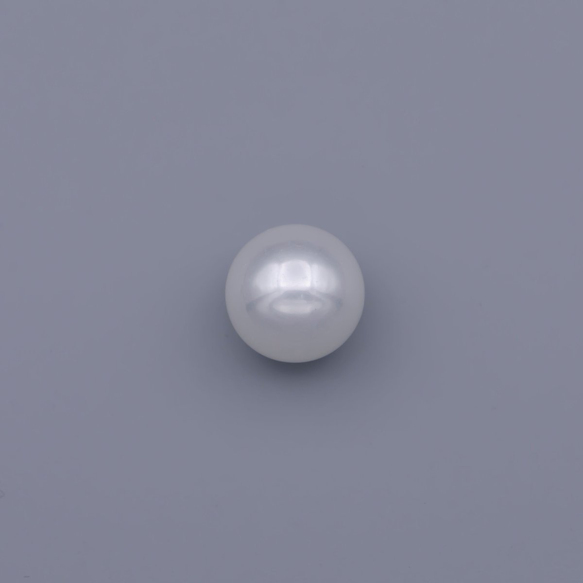 12mm White Acrylic Pearl Round Beads | P-1831 - DLUXCA