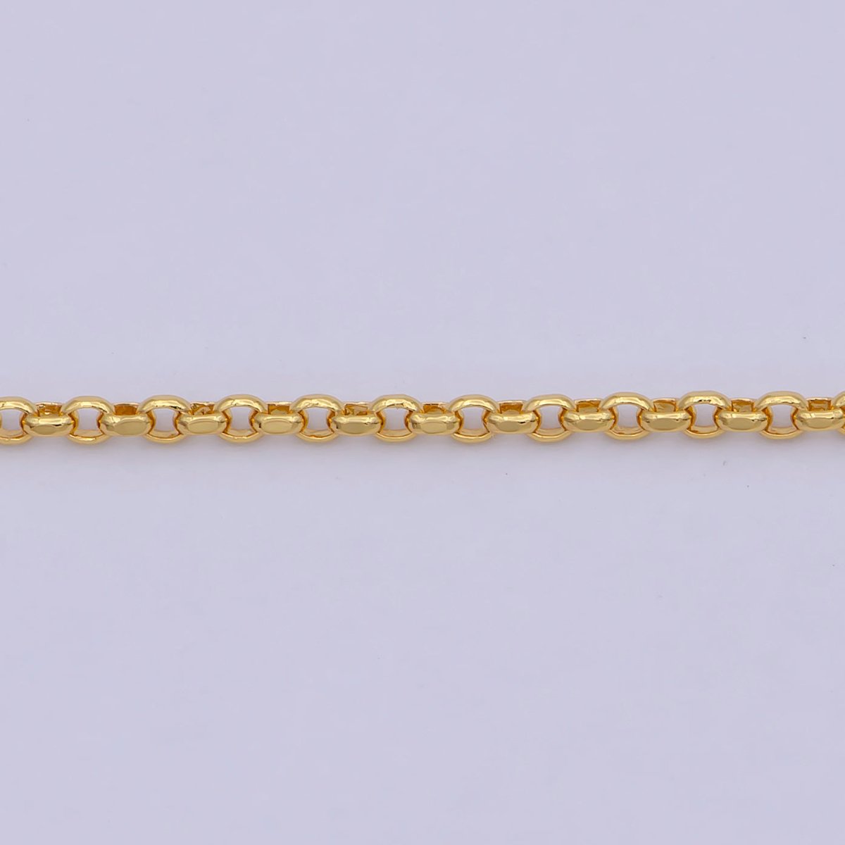 1.3mm 24K Gold Filled Chain, Rolo Chain Dainty Gold Necklace Chain, Circle Cable Chain Wholesale | WA-747 Clearance Pricing - DLUXCA