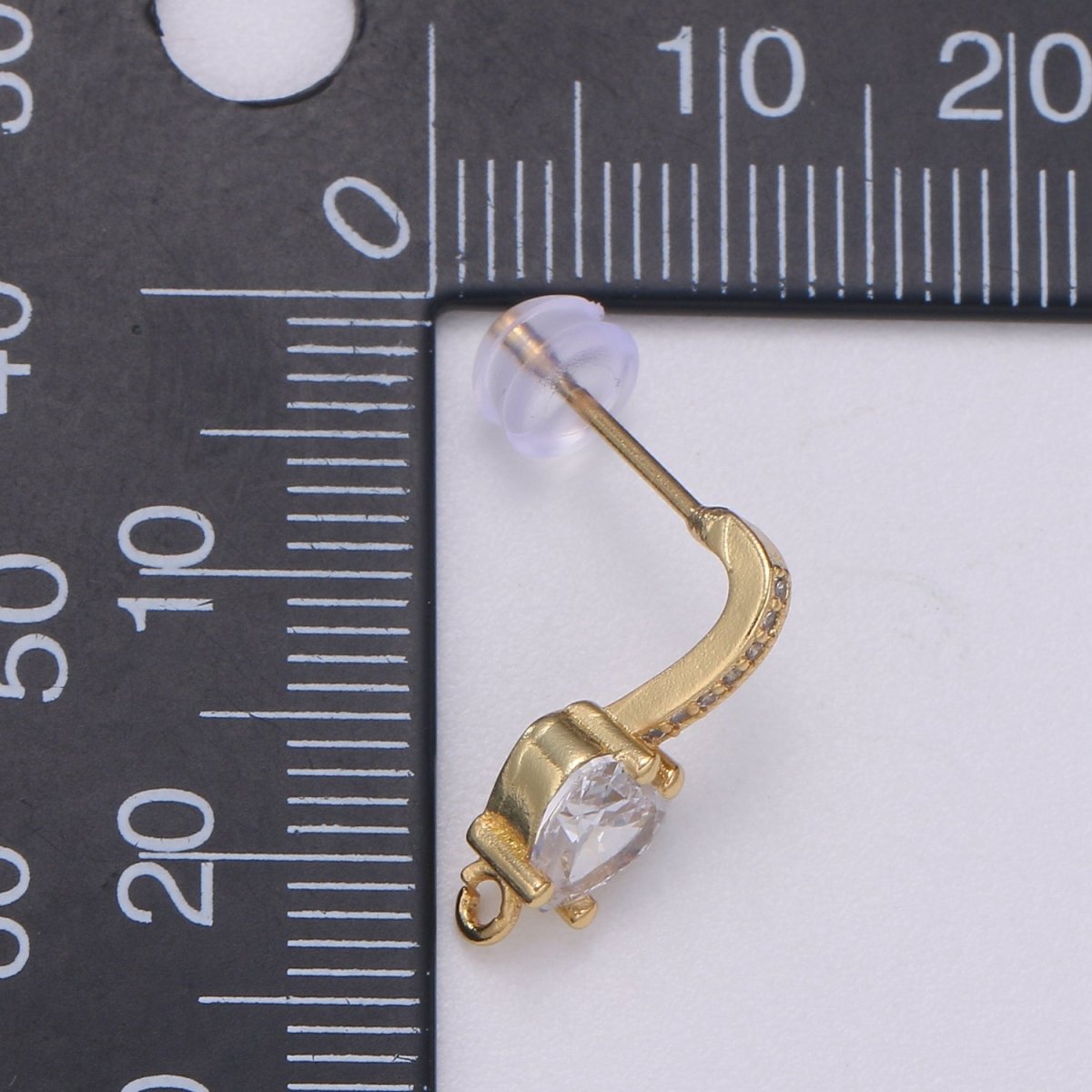 14K Dainty Gold Filled High Heels Earring Studs For DIY Earring Making L-267 - DLUXCA