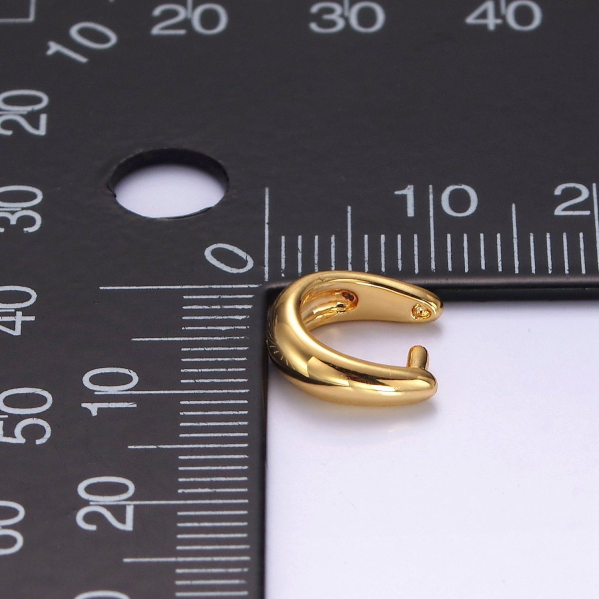 14K Gold Filled 10mm Rounded Snap Bail Minimalist Jewelry Findings Supply | Z581 - DLUXCA